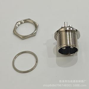 Conector macho GX20 F para aviación, de 2 a 15 pines, montaje en panel, aleación de zinc, niquelado, para reemplazo y reparación - Product Image 5