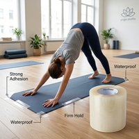Ruban de liaison en vinyle PVC adhésif imperméable de haute qualité pour tapis de gym, gymnastique, grappling, exercices et sols de danse, 76 mm