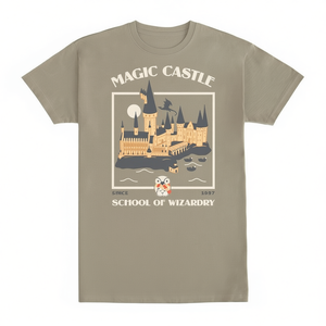 Camiseta Magic Castle, diseño gris de la Escuela de Magia, unisex, talla para adultos - Product Image 2