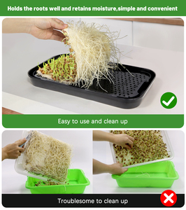 Kit de culture de jardinière d'herbe pour chat d'intérieur biologique hydroponique Kit de germination Plateau de culture Microgreens - Product Image 5