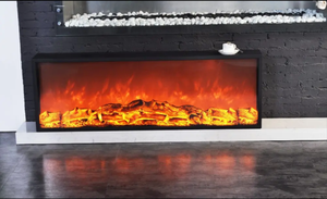 <span class=keywords><strong>Chimenea</strong></span> Eléctrica Moderna de 120 cm de Largo y 47 Pulgadas con Decoración de Llama Electrónica Integrada, Metal, para Instalación en Automóviles y Hoteles, <span class=keywords><strong>Sin</strong></span> Calefacción - Product Image 4