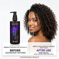 Crème Coiffante Sans Rinçage BEAVER Magotan pour Boucles – Fixation Moyenne, Anti-Frisottis & Hydratation – Coiffage Professionnel – Vente en Gros