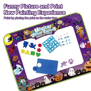 Hallowmas hadiah tikar gambar air papan menggambar tikar gambar mainan pendidikan menggambar tikar corat-coret - Product Image 6