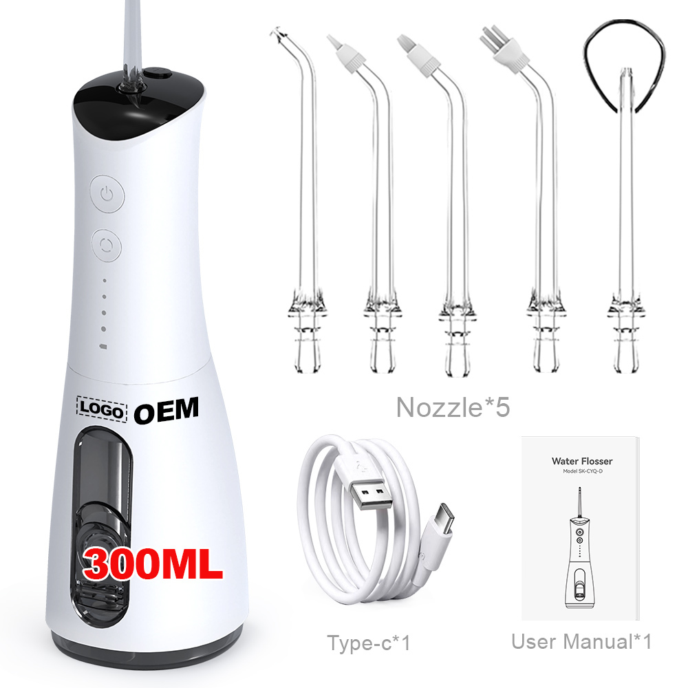 300ml Cordless Water Flosser – IPX7 Waterproof USB Rechargeable Portable Dental Cleaner - View 2