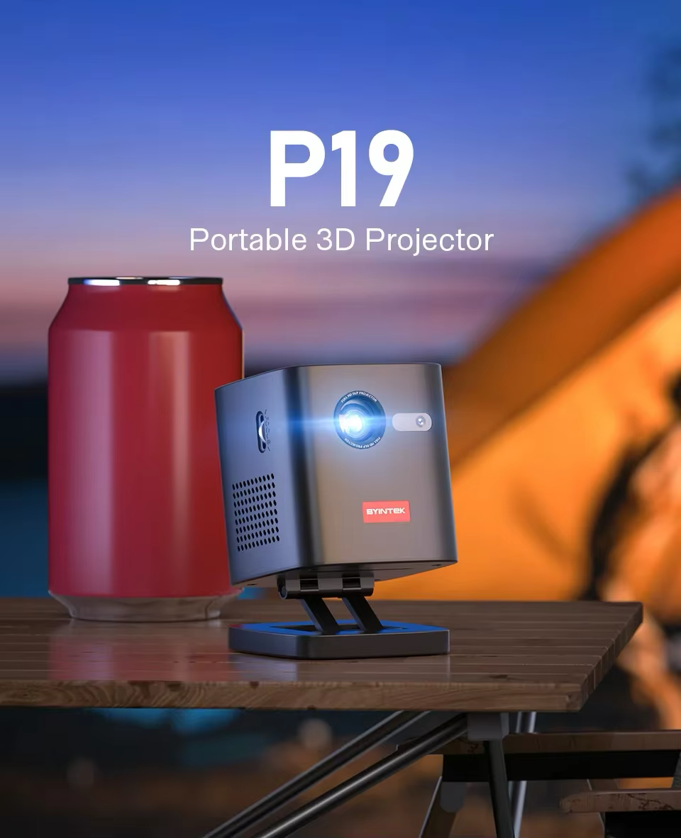 BYINTEK P19 4K Portable Projector - Smart & Portable Beamer