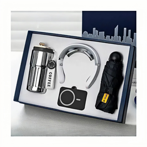 ชุดของขวัญบริษัท ของขวัญพนักงาน ของขวัญวีไอพี ของแจก  ที่รองคอ + กระติกน้ำสุญญากาศ + พาวเวอร์แบงค์แม่เหล็ก ชุดของขวัญองค์กร - Product Image 1