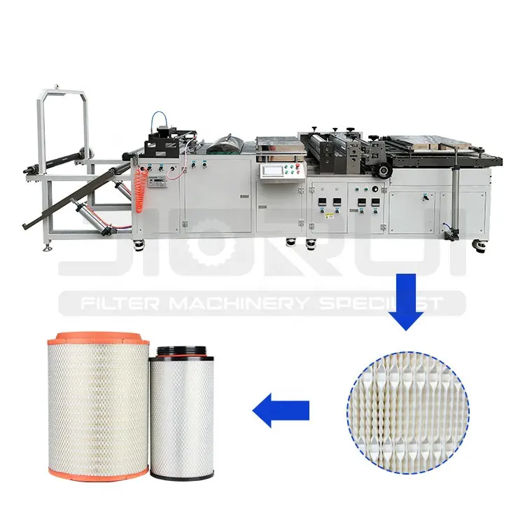 완전 자동 트럭 공기 필터 종이 접이식 기계 필터 종이 주름 기계 공기 필터 만들기 기계