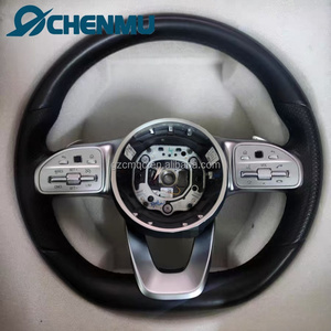 Volante de Cuero Completo de Fábrica para Mercedes-Benz <span class=keywords><strong>AMG</strong></span> 2015 Clase E 2019 W213 <span class=keywords><strong>AMG</strong></span> C E <span class=keywords><strong>S</strong></span> G-Class W204 W167 Gla <span class=keywords><strong>45</strong></span> - Product Image 2