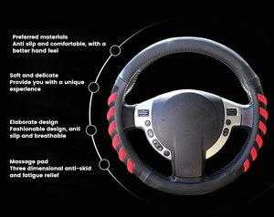 Funda de <span class=keywords><strong>Volante</strong></span> de Coche Antideslizante de Cuero PU, Nuevos Diseños, <span class=keywords><strong>Protector</strong></span> de <span class=keywords><strong>Volante</strong></span> - Product Image 5