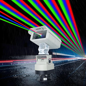Luce Laser a Testa Mobile RGB a Colori Completi IP58 Impermeabile 12W 16W 20W per Esterni DMX512 per Tetti Ferrovie Cielo Monumenti - Product Image 1