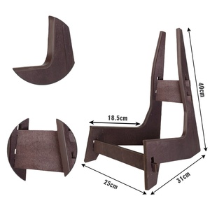 Solid Wood A-Frame Floor <strong>Stand</strong> <strong>for</strong> <strong>Cello</strong> Guitar Vertical Display Padded Cradle Anti-Slip Musical Instrument Accessory - Product Image 5
