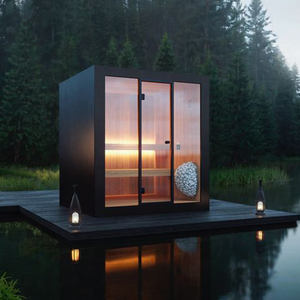 دش كهربائي حديث بمزيج من الشوكران للاستحمام في الهواء الطلق ساونا من خشب الأرز الأحمر الصديقتان - Product Image 5