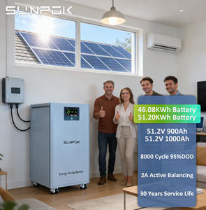 SUNPOK 50Kwh 48V 1000Ah 900Ah 100Kwh LFP Batería de Litio Lifepo4 de 48V para Almacenamiento de Energía Solar Doméstica - Product Image 1