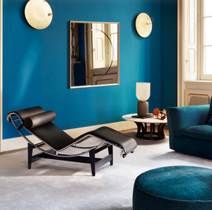 Eigentijds Eenvoudig Europees Casual Puur Zwart Lederen Oppervlak En Metalen Poten Huishoudelijke <span class=keywords><strong>Chaise</strong></span> Longue - Product Image 2