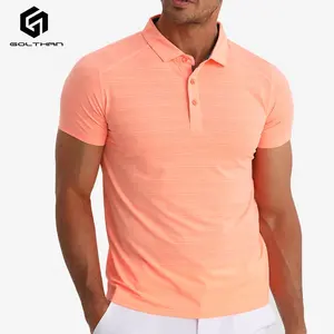 Golthan New Arrivals Wholesale Custom Logo Blank Short-sleeved Plus Size Men's Polo Shirts