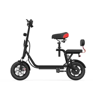 mini fat tire electric 12 inch two-wheel Electric Motorcycle 800W Hub yuebu scooter production China export for Adults