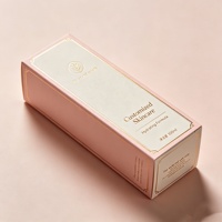 Boîtes cosmétiques pliables en papier enduit écologique imprimées sur mesure, design fantaisie quadricolore, emballage pour flacon de gloss et lotion