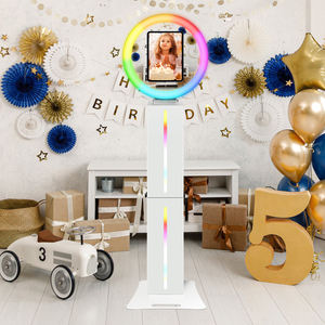Portable pour iPad Photomaton avec Flight Case Ring Light Photobooth Stand Fotobooth <span class=keywords><strong>Ringlight</strong></span> Photobooth pour iPad <span class=keywords><strong>Pro</strong></span> 12.9 pouces - Product Image 1