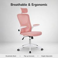 Chaise de bureau ergonomique pivotante réglable en maille de haute qualité au design moderne pour mobilier de bureau