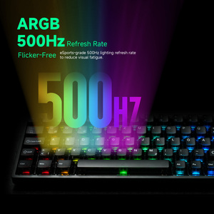 Clavier magnétique Akko MonsGeek FUN68 HE ISO, disposition DE 65%, touches transparentes noires, RT0.005mm, taux de polling 8K, clavier de jeu - Product Image 2