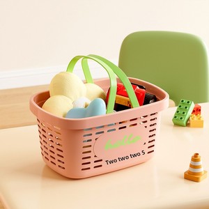 <b>Portable</b> Plastic Style Rectangular <b>Shower</b> Basket for Bathroom Drainable Storage Hollow-Out Organizer for Toiletries - Product Image 2