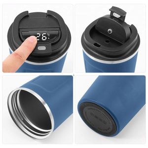 Promotional 510Ml Stainless Steel Mup Wall Travel Office Coffee <b>Smart</b> Temperature Display Double Vacuum Cup With Lid - Product Image 2