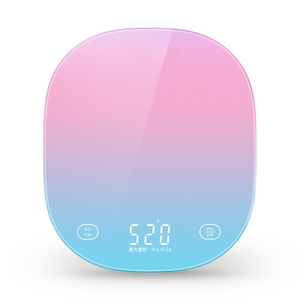 Báscula de cocina con pantalla LED de cristal templado alimentada por batería inteligente División 1g al por mayor - Product Image 1