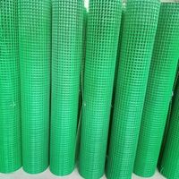 Rouleau de treillis métallique en PVC Yuking / Treillis métallique soudé revêtu de plastique / Couleur argentée galvanisé à chaud 30 m de longueur 0,05-2 m de largeur