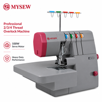 MYSEW E503 Machine à surjeter industrielle 2/3/4 fils, 110W haute puissance, 1200 points par minute avec système d'alimentation différentielle