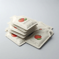 Pochette personnalisée mate de forme spéciale avec fermeture thermoscellée pour l'emballage de sauces et le stockage d'aliments et de condiments