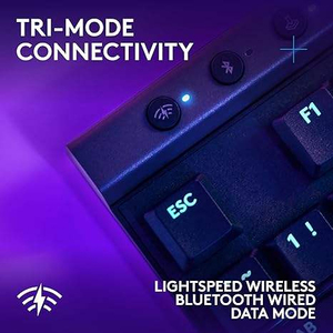 لوحة مفاتيح لوجيتك G515 لايت سبيد TKL ميكانيكية لاسلكية فائقة النحافة بسمك 22 مم، سرعة تشغيل 1.3 مم، 1000 هرتز، 1 مللي ثانية لألعاب FPS والرياضات الإلكترونية - Product Image 4