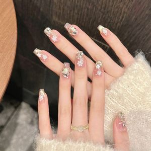 Diseño # 2580 # 2592 # <span class=keywords><strong>Uñas</strong></span> Postizas <span class=keywords><strong>Elegantes</strong></span> con Diseño de Copo de Nieve Navideño 2594, <span class=keywords><strong>Uñas</strong></span> con Temática Navideña, Diseño de Árbol de <span class=keywords><strong>Navidad</strong></span> - Product Image 4