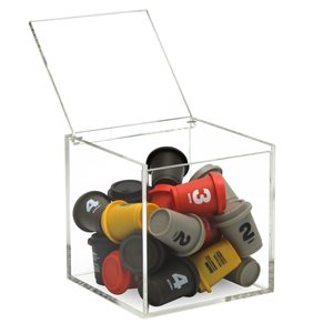 Caja de Acrílico Transparente Personalizada al por Mayor para Almacenamiento, Recuerdos de Boda, Dulces, Cápsulas de Café - Product Image 3