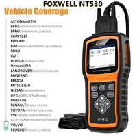 Foxwell NT530 PLUS WIFI OBD2 Scanner kompatibel dengan Nissan Porsche Ford BMW Benz Chrysler dengan 1 Perangkat Lunak Merek Mobil Gratis.