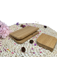Emballage cosmétique 8 couleurs en bambou naturel personnalisé Logo Blush Palette de fards à paupières vide étui à maquillage en bambou pour poudre