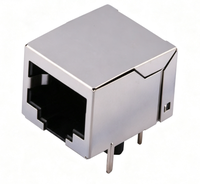 Promotion : Prise RJ45 blindée à angle droit 10 broches traversante sans LED, livraison rapide