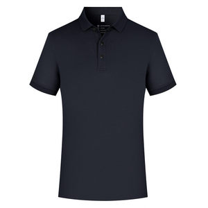 Polo Shirt Short Sleeve Solid Color Moisture Wicking Men's Daily Wear Uniform Top - Product Image 1