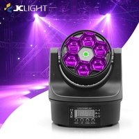 Projecteurs à tête mobile JC Dj Club Led 6 Bee Eyes RGBW 6*10W 4-en-1 DMX512 activés par le son 11CH Garantie 3 ans