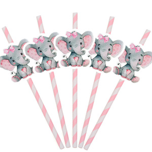 Elephant Cake Sticks Party Decorations Disposable Fruit Sticks Cocktail Dessert Add Ons Cartoon Pattern - Product Image 2