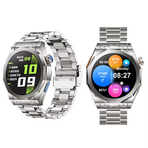 <span class=keywords><strong>Reloj</strong></span> Inteligente Z18MAX, Estilo Ejecutivo, Llamadas Bluetooth, Monitor de Ritmo Cardíaco, Acero Inoxidable, Resistente al Agua, para Hombre - Product Image 3