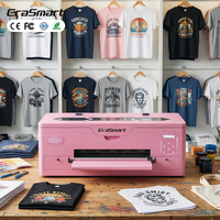 Impresora DTF EraSmart Todo en Uno con Película PET Rosa A3 y Horno XP600, Impresora DTF de Alta Resolución para Transferencia Térmica