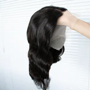 New arrival body wave hair 13x4 transparent lace frontal bob wig bleached knots 100% human hair bob wig glueless