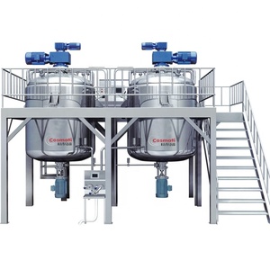 Reattore Miscelatore Chimico da 3000L con Agitatore Riscaldante e Omogeneizzatore, Capacità 5000 Litri, 10 Tonnellate, 3 Strati, 2 Rivestimenti per Cosmetici - Product Image 2