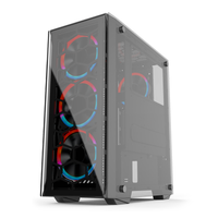 Boîtier PC 2023 ATX tour moyenne de haute qualité avec ventilateurs de refroidissement en verre boîtier OEM tour de jeu Gabinete Gamer