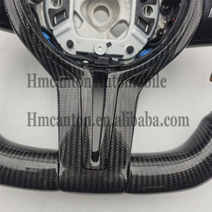 Derniers produits : Volant de voiture en fibre de carbone et cuir avec LED pour BMW Série 3, Série 5, F10, F20, F30, F90, F01, F02 - Product Image 3