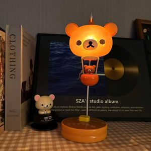 Rilakkuma <b>Balloon</b> Lamp Led Warm White Light USB Powered Tap Control <b>Round</b> Shape Desktop Night Light For Room Decor - Product Image 1