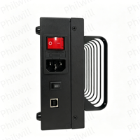 20 unidades de caja de control de software para dispositivos móviles agrícolas, chasis de control de teléfonos agrícolas con USB HUB BOX Rojo para datos celulares móviles