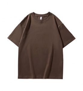 Camiseta de Algodón 100% para Hombre, Personalizable, Talla Extra Grande, Informal, Gruesa, Lisa, de Color Sólido para Impresión Personalizada - Product Image 3