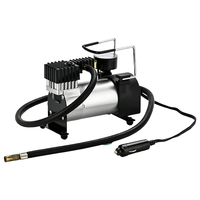 120W 12V DC Heavy Duty Metal Air Compressor Tire Inflator Pressure Monitor Cigarette Lighter Power 4-Minute Inflation for Cars