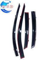 Pare-soleil de fenêtre de voiture avec clip en PMMA chromé ABS et ruban adhésif 3M, compatible HARRIER 2020, accessoires de protection contre la pluie pour vitres de voiture